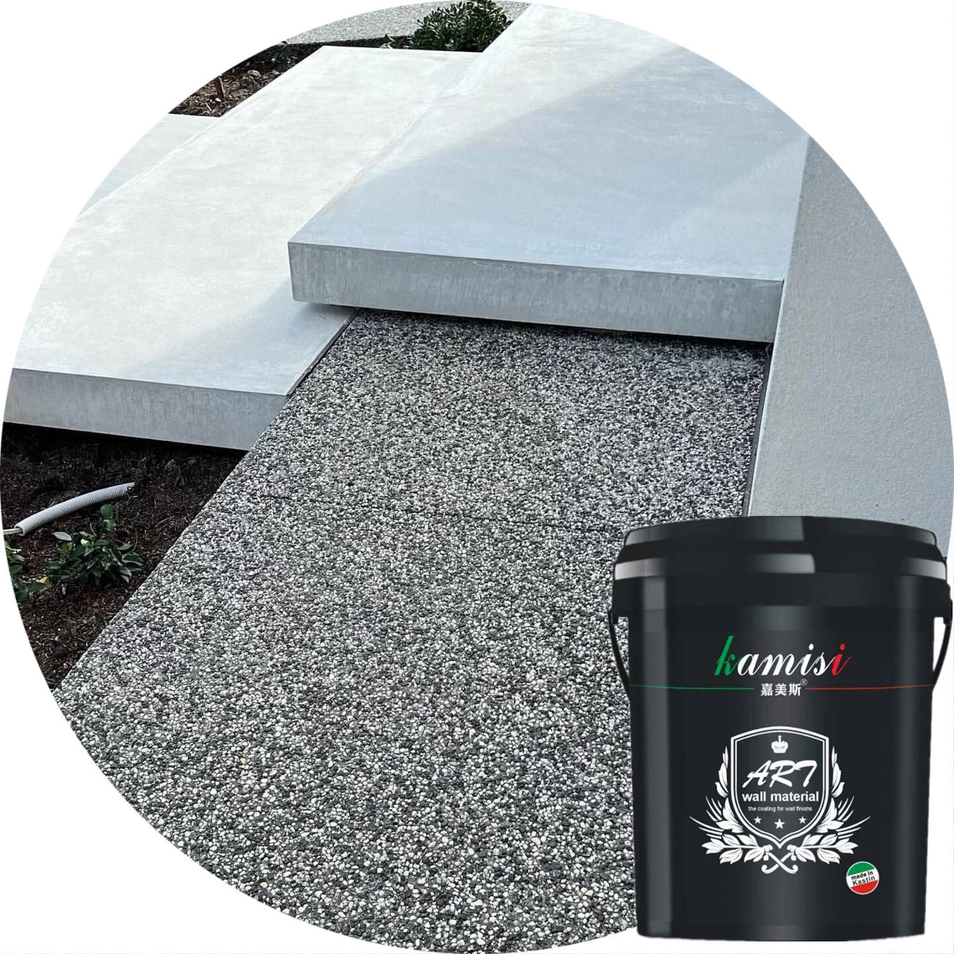 Resin Washed Stone Paint Polished Pebbles Wash River Stone Wall Tiles Washed Stone Paving